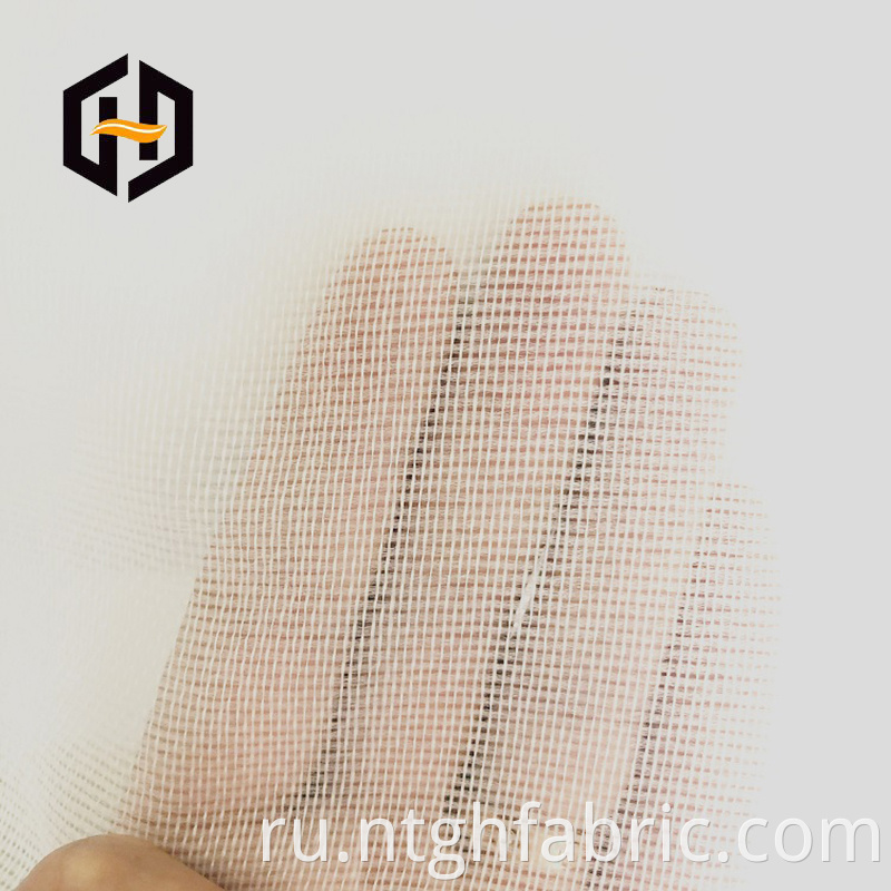  mesh backing polyester grey fabric